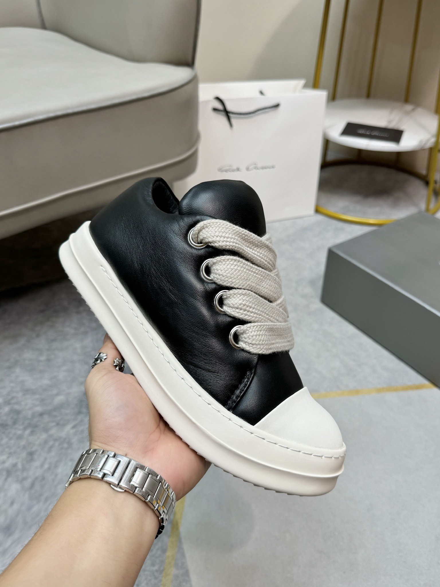 Men Women R*ICK OWENS Top SNEAKERS