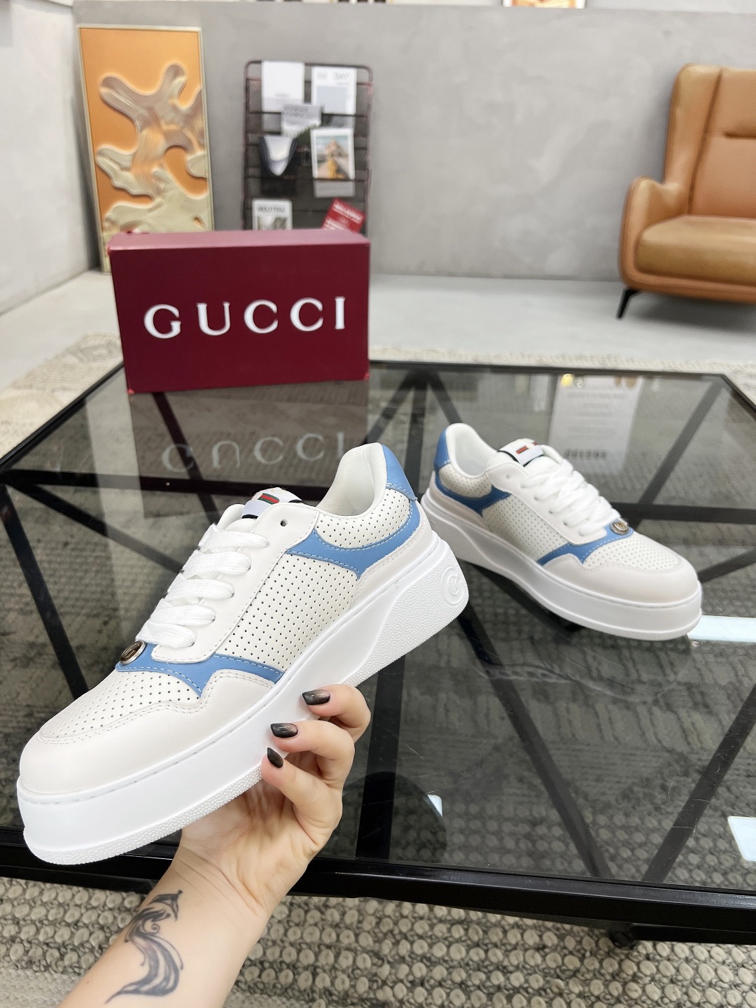 Men Women G*ucci Top quality 1:1 Sneaker size 35-46